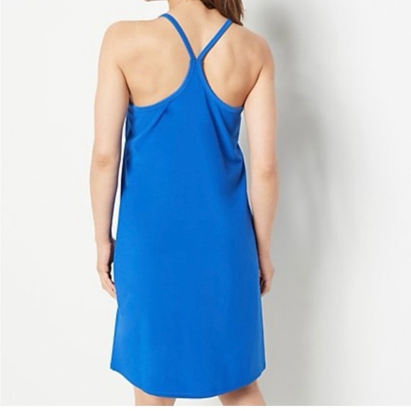 Addison Bay Women's Sleeveless Strappy Dress Blue Size L Casual Short - Picture 2 of 7